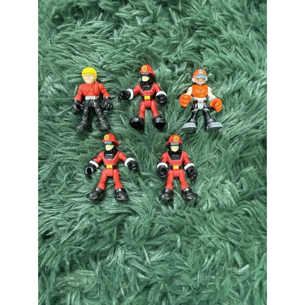 Playskool Heroes Transformers Rescue Bots Action Figures Lot of 5 Firefighters